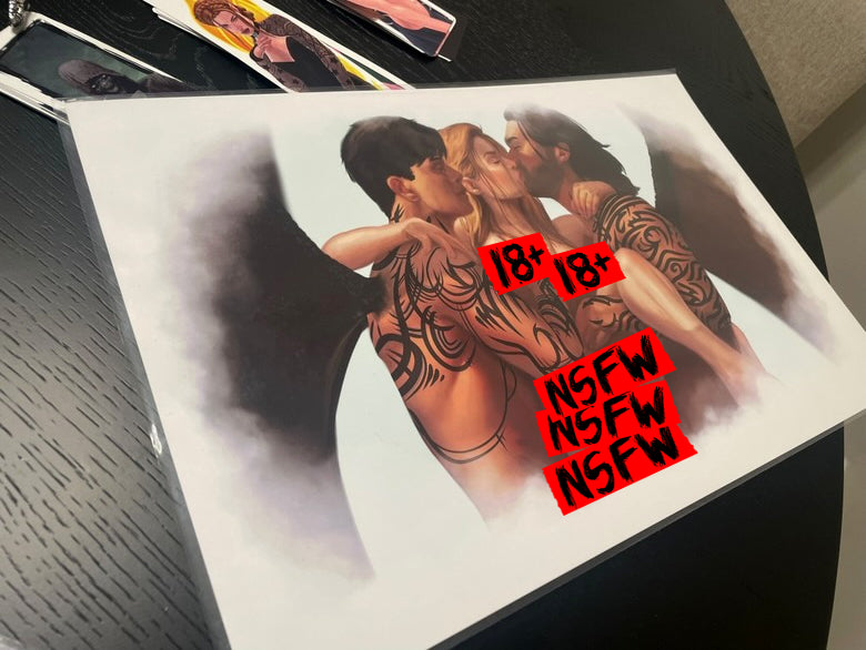 ACOTAR Art Print - Nesta's Thought (feat. Cassian and Azriel)