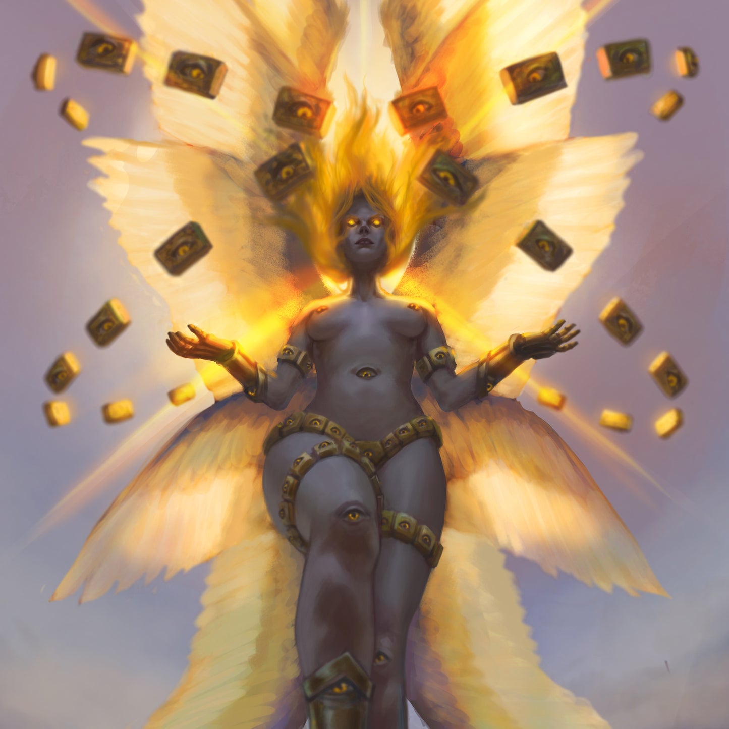 Beauty & Dread ANGEL (Alphabet Superset) Art Trading Card