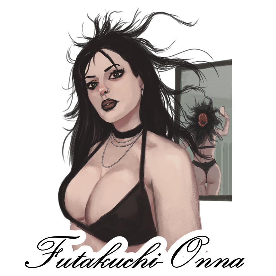 Monster Girl Thirst Trap Series - Futakuchi-Onna Sticker