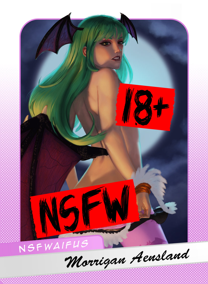 NSFWaifus MORRIGAN Art Trading Card