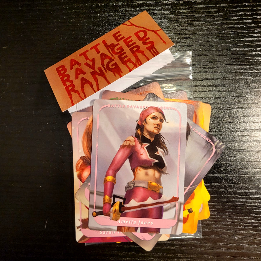 PR28 - Battle Damaged Amelia (Dino Fury Pink) Art Trading Card