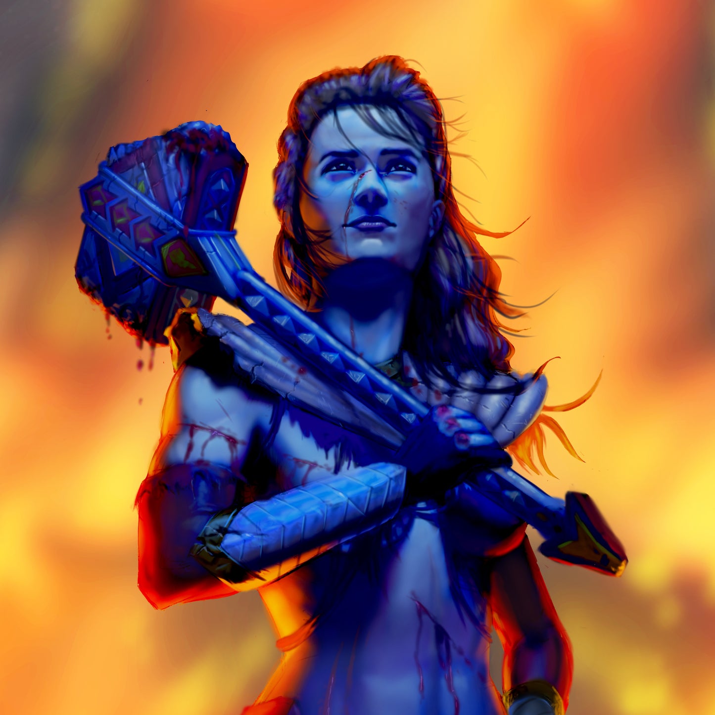 PR30 - Battle Damaged Amelia (Cosmic Fury Red) Art Trading Card