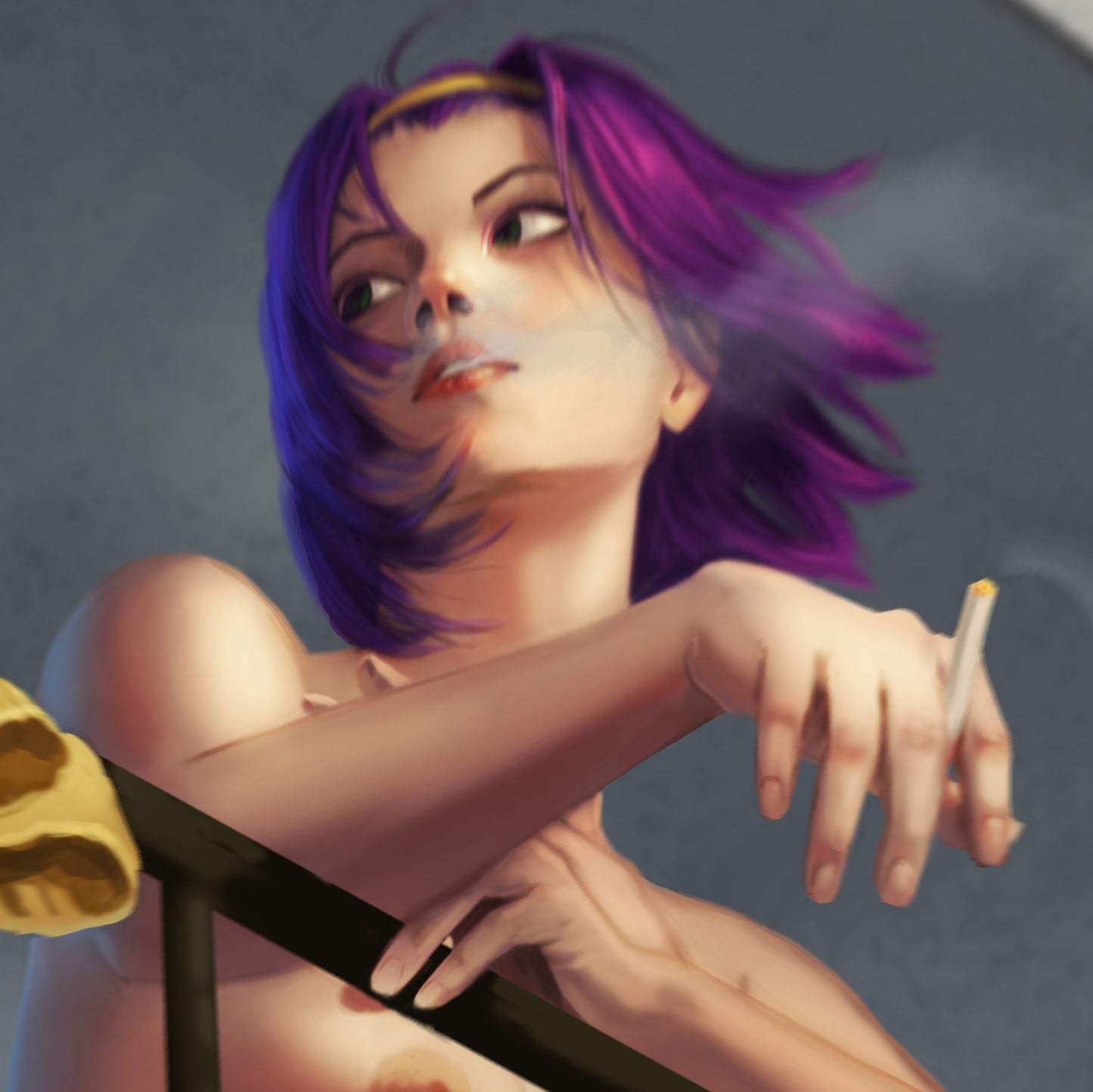 NSFWaifus FAYE VALENTINE 5x7 Art Print