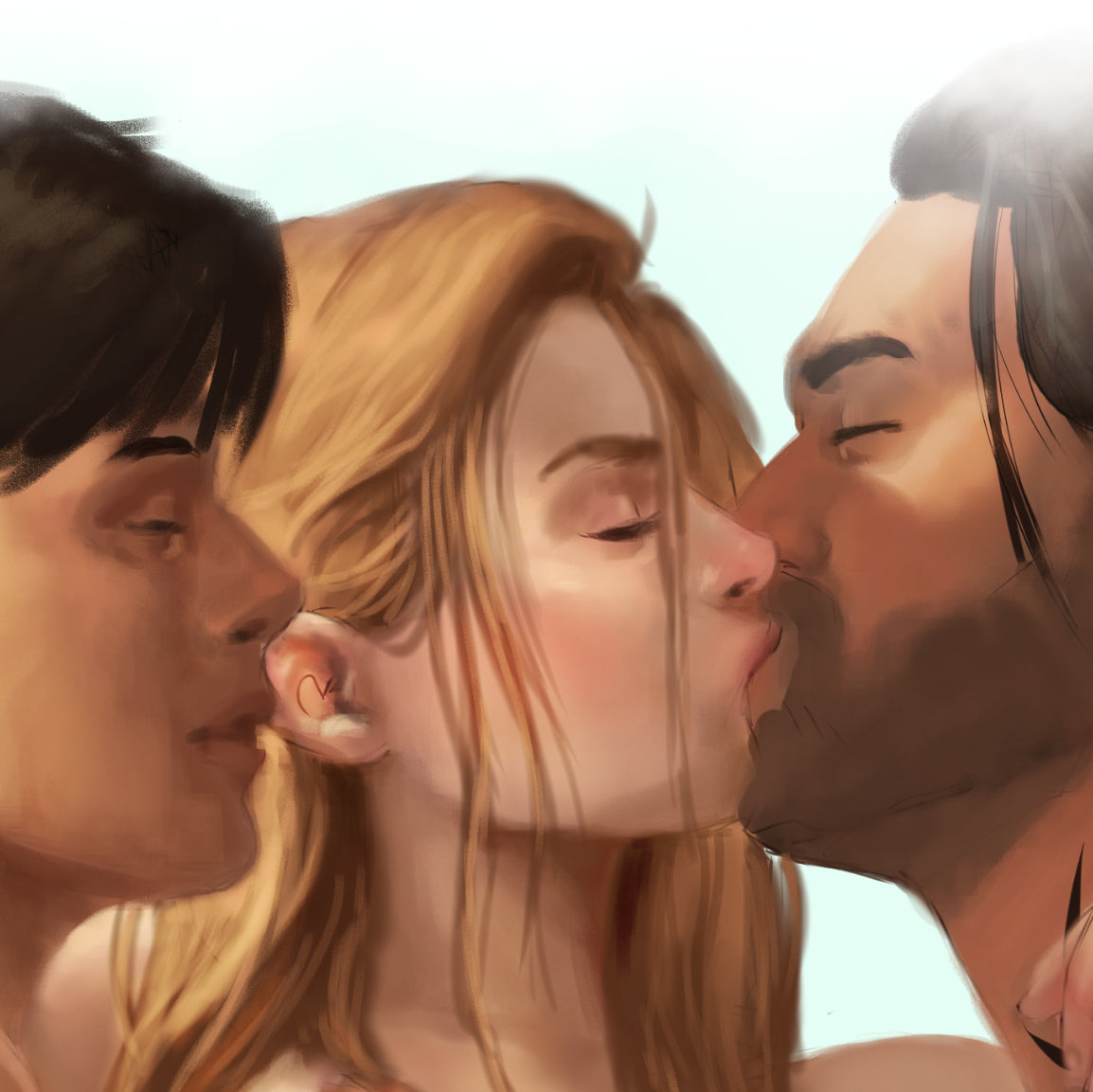 ACOTAR Art Print - Nesta's Thought (feat. Cassian and Azriel)