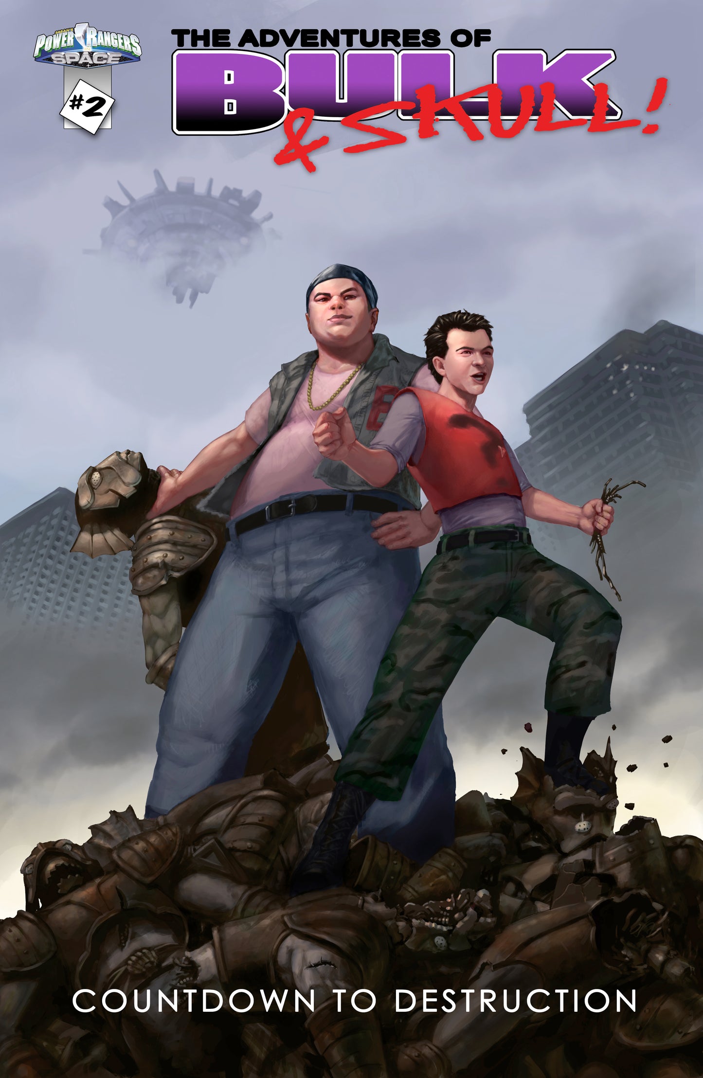 PR06 - The Adventures of Bulk and Skull Comic Book Cover (In Space) 11x17 Art Print