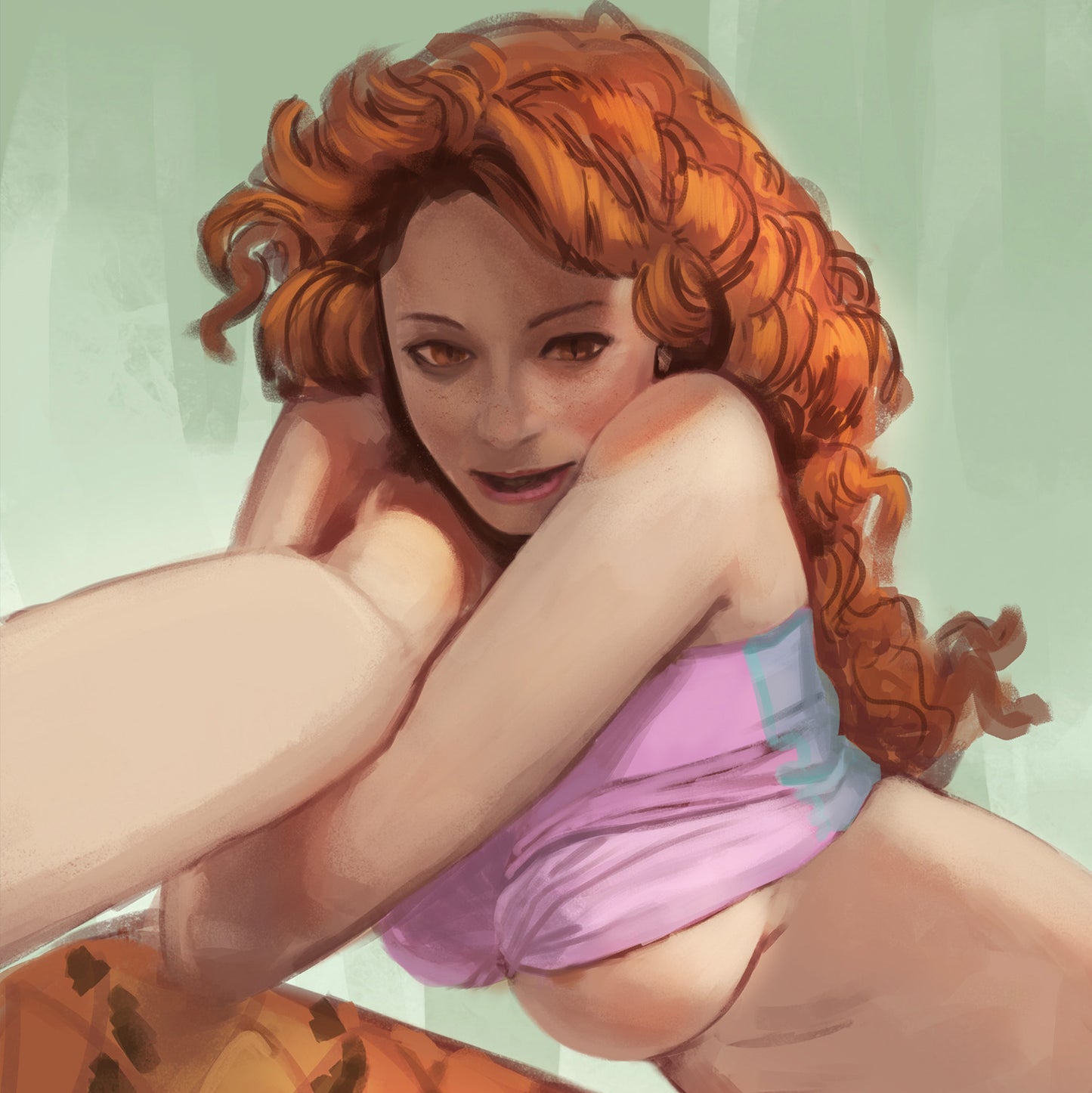Monster Girl Thirst Trap Series - Lamia Art Trading Card