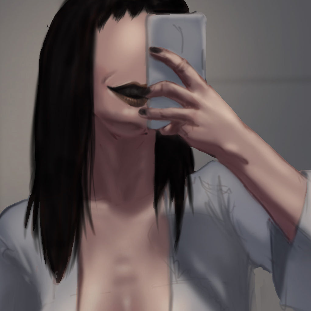 Monster Girl Thirst Trap Series - Ohaguro-Bettari Art Trading Card