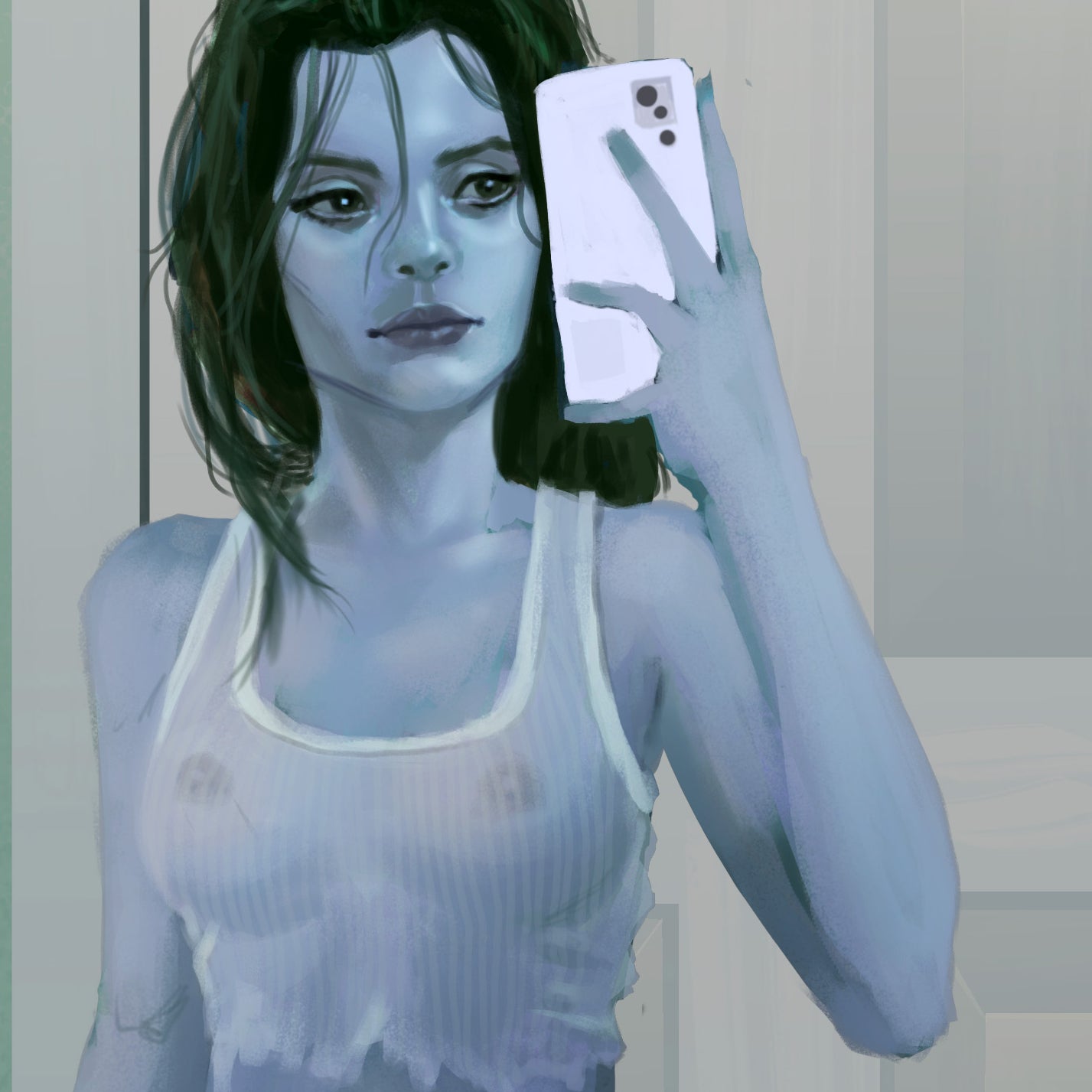 Monster Girl Thirst Trap Series - Undine Art Trading Card