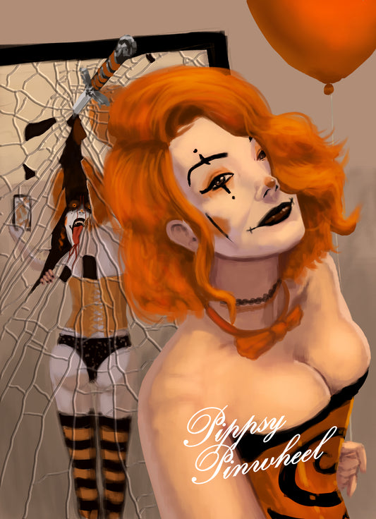 Monster Girl Thirst Trap Series - Pippsy Pinwheel 5x7 Art Print
