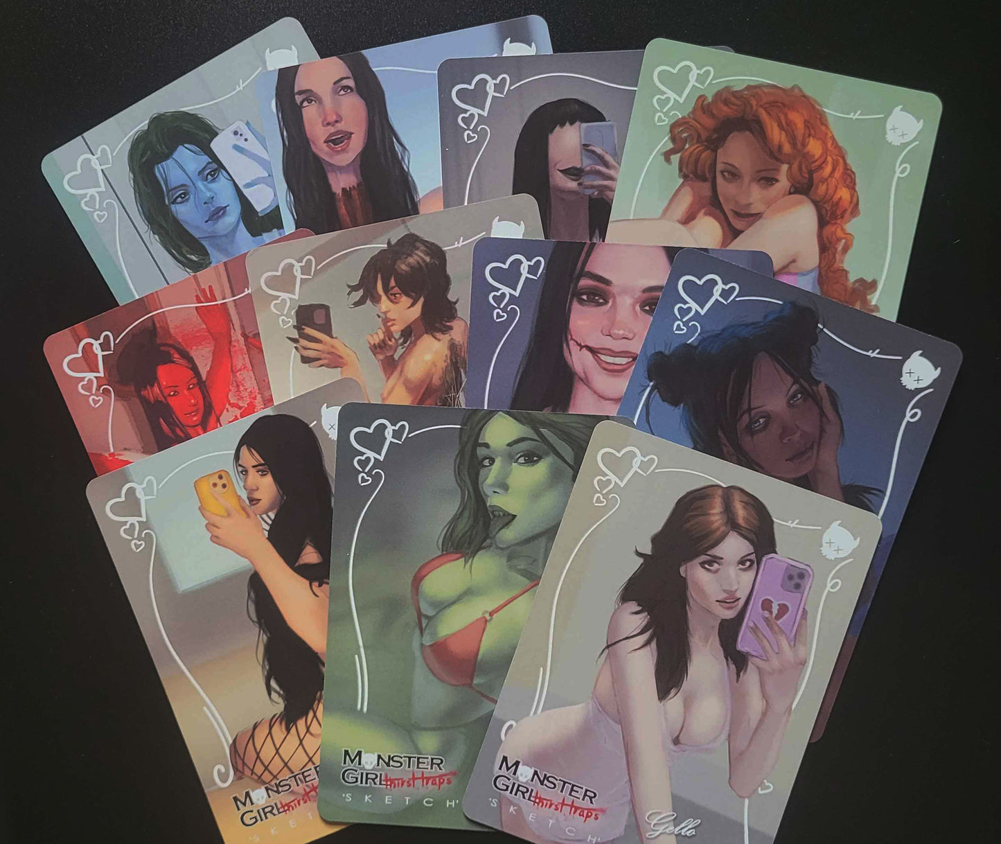 Monster Girl Thirst Trap Art Trading Cards FULL SET