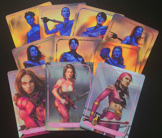 PR00 - Battle Ravaged Rangers Art Trading Cards FULL SET