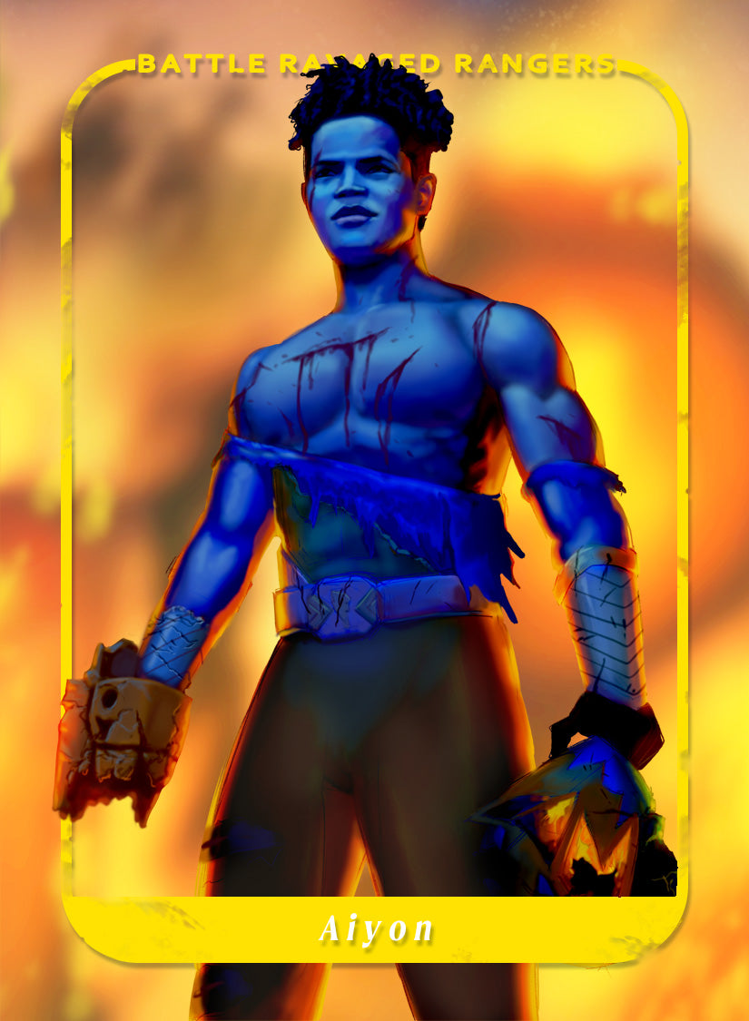 PR00 - Battle Ravaged Rangers Art Trading Cards FULL SET