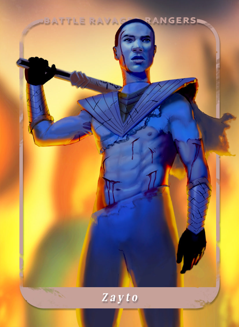 PR00 - Battle Ravaged Rangers Art Trading Cards FULL SET