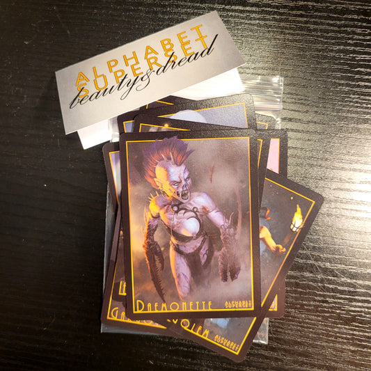 Beauty & Dread DAEMONETTE (Alphabet Superset) Art Trading Card