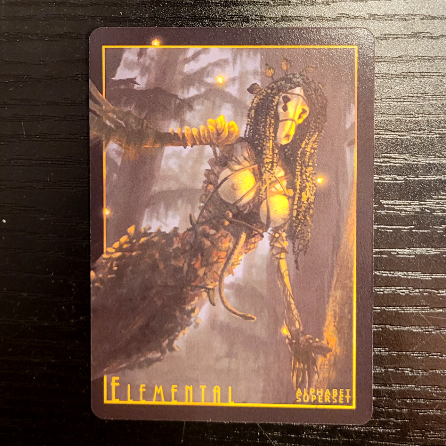 Beauty & Dread EARTH ELEMENTAL (Alphabet Superset) Art Trading Card