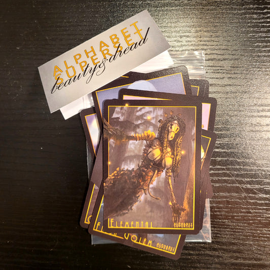 Beauty & Dread EARTH ELEMENTAL (Alphabet Superset) Art Trading Card
