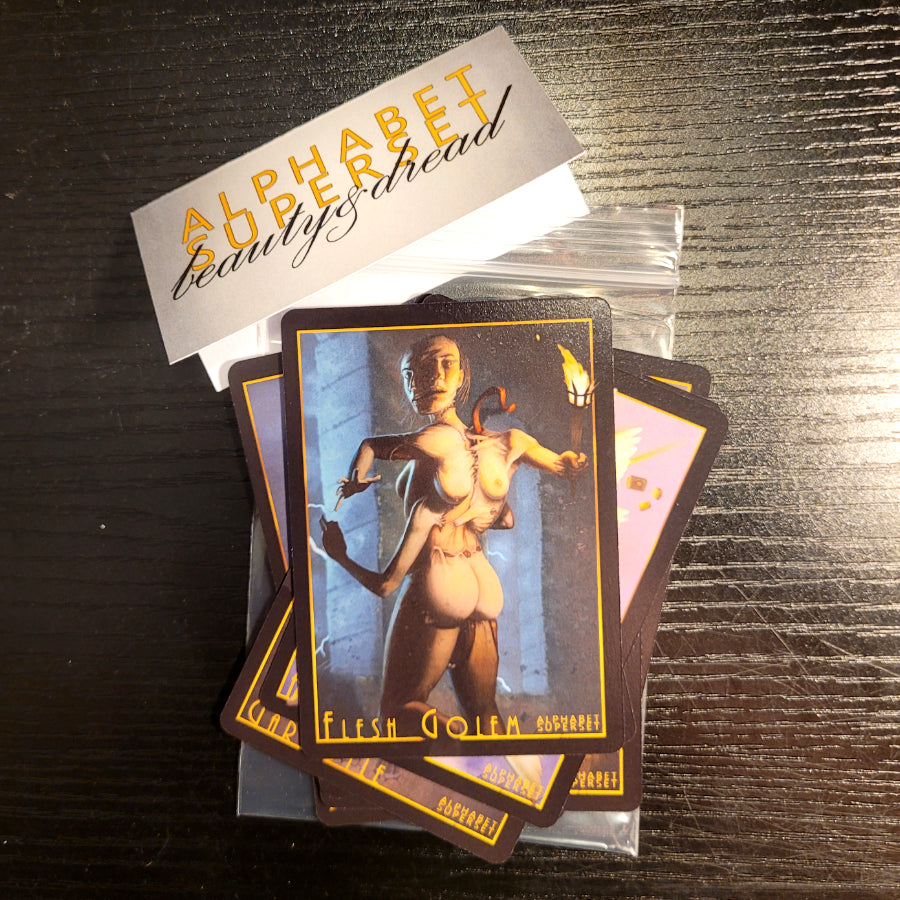 Beauty & Dread FLESH GOLEM (Alphabet Superset) Art Trading Card