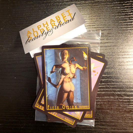 Beauty & Dread FLESH GOLEM (Alphabet Superset) Art Trading Card