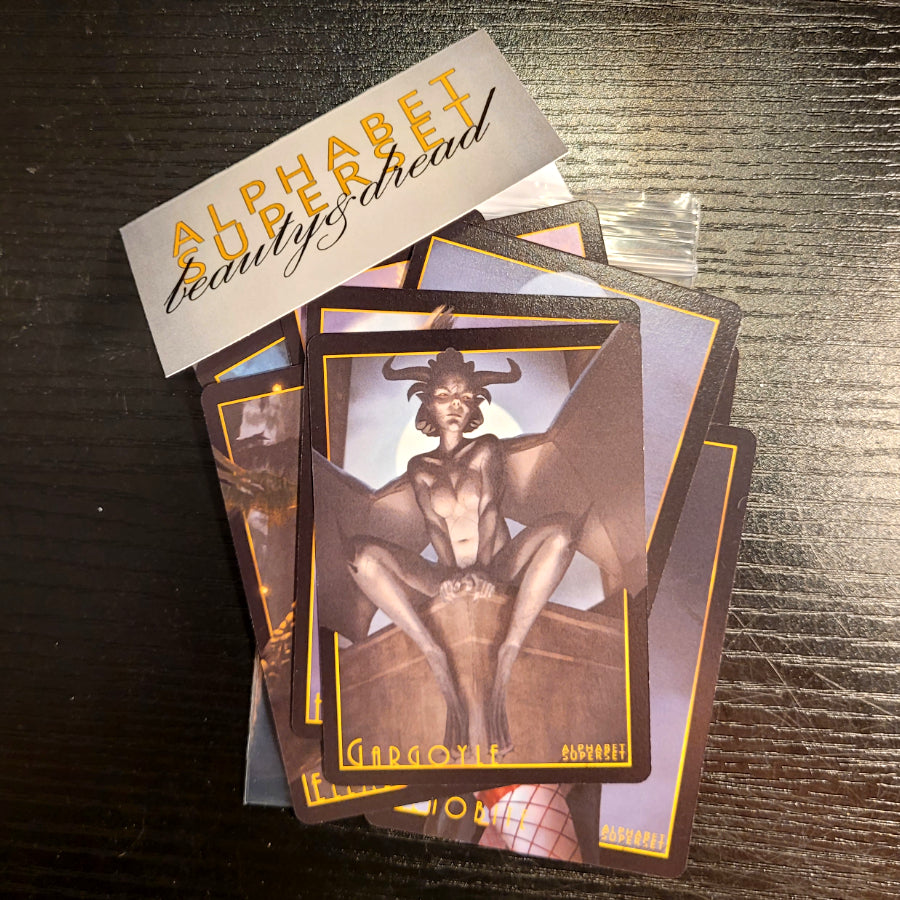 Beauty & Dread GARGOYLE (Alphabet Superset) Art Trading Card