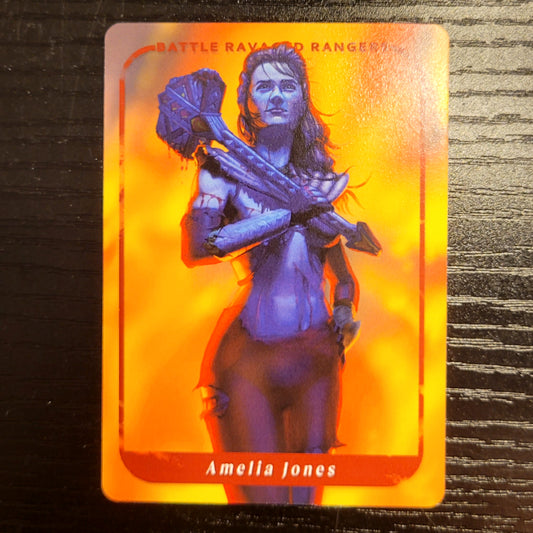 PR30 - Battle Damaged Amelia (Cosmic Fury Red) Art Trading Card