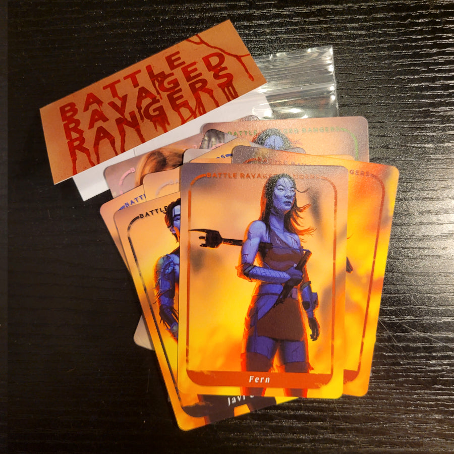 PR30 - Battle Damaged Fern (Cosmic Fury Orange) Art Trading Card