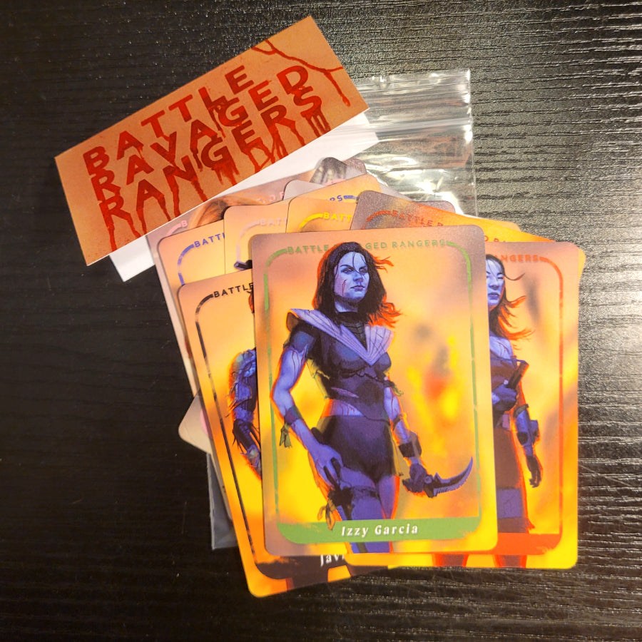 PR30 - Battle Damaged Izzy (Cosmic Fury Green) Art Trading Card