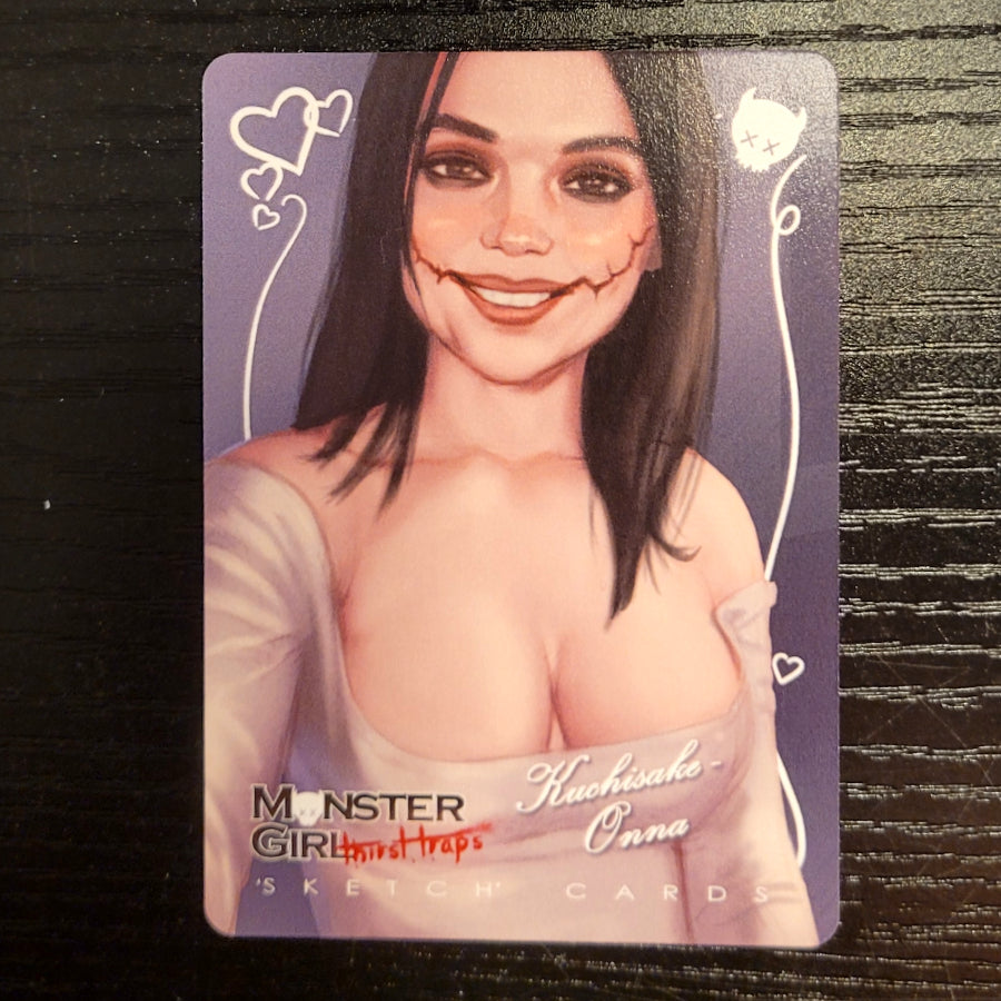 Monster Girl Thirst Trap Series - Kuchisake-Onna Art Trading Card