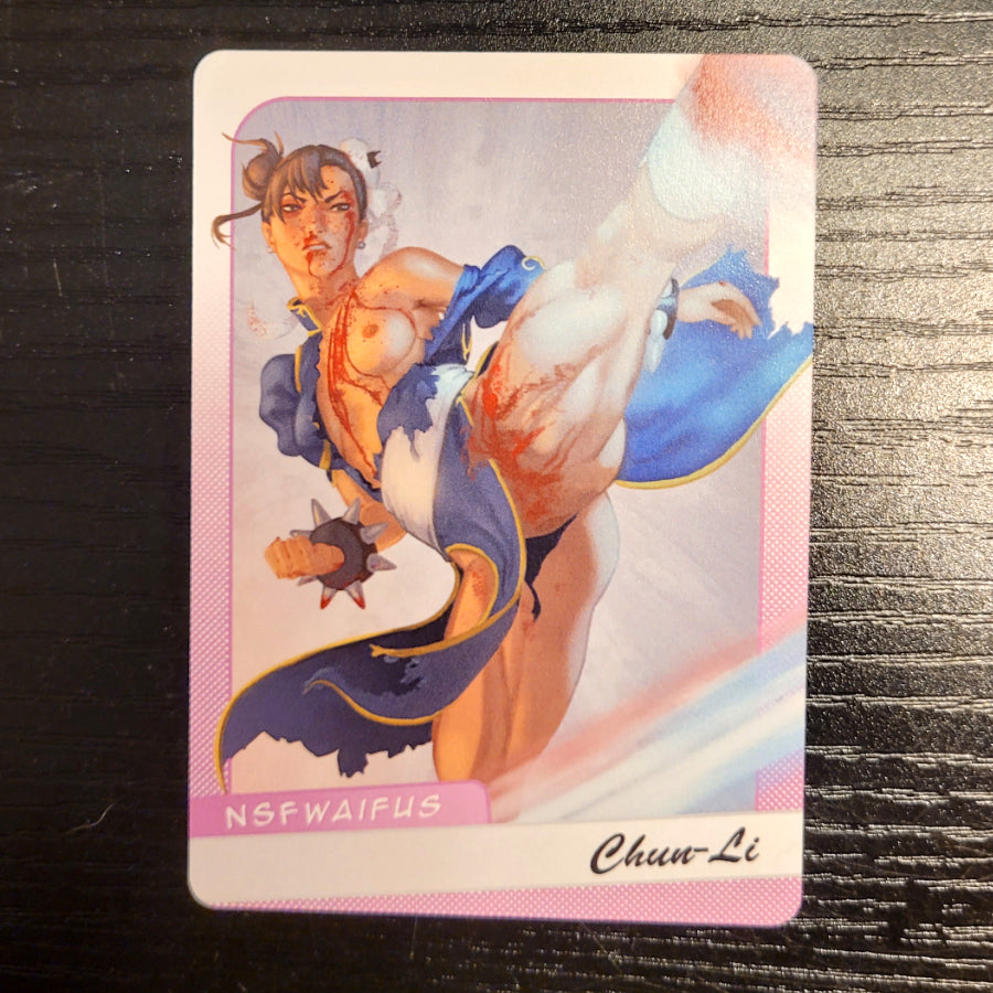 NSFWaifus CHUN LI Art Trading Cards (Bloody)