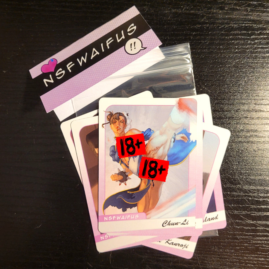NSFWaifus CHUN LI Art Trading Cards (Bloody)