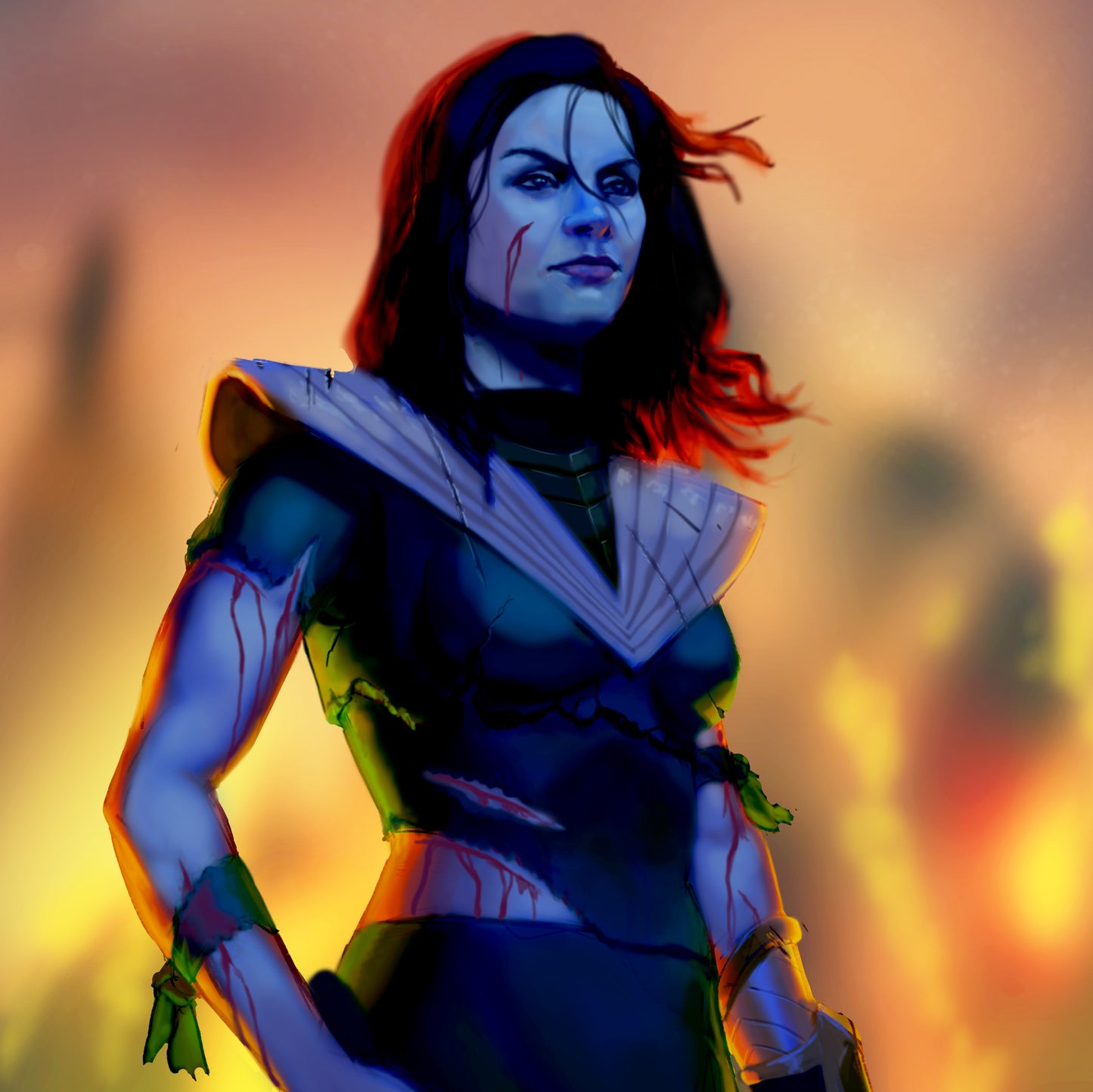 PR30 - Battle Damaged Izzy (Cosmic Fury Green) Art Trading Card
