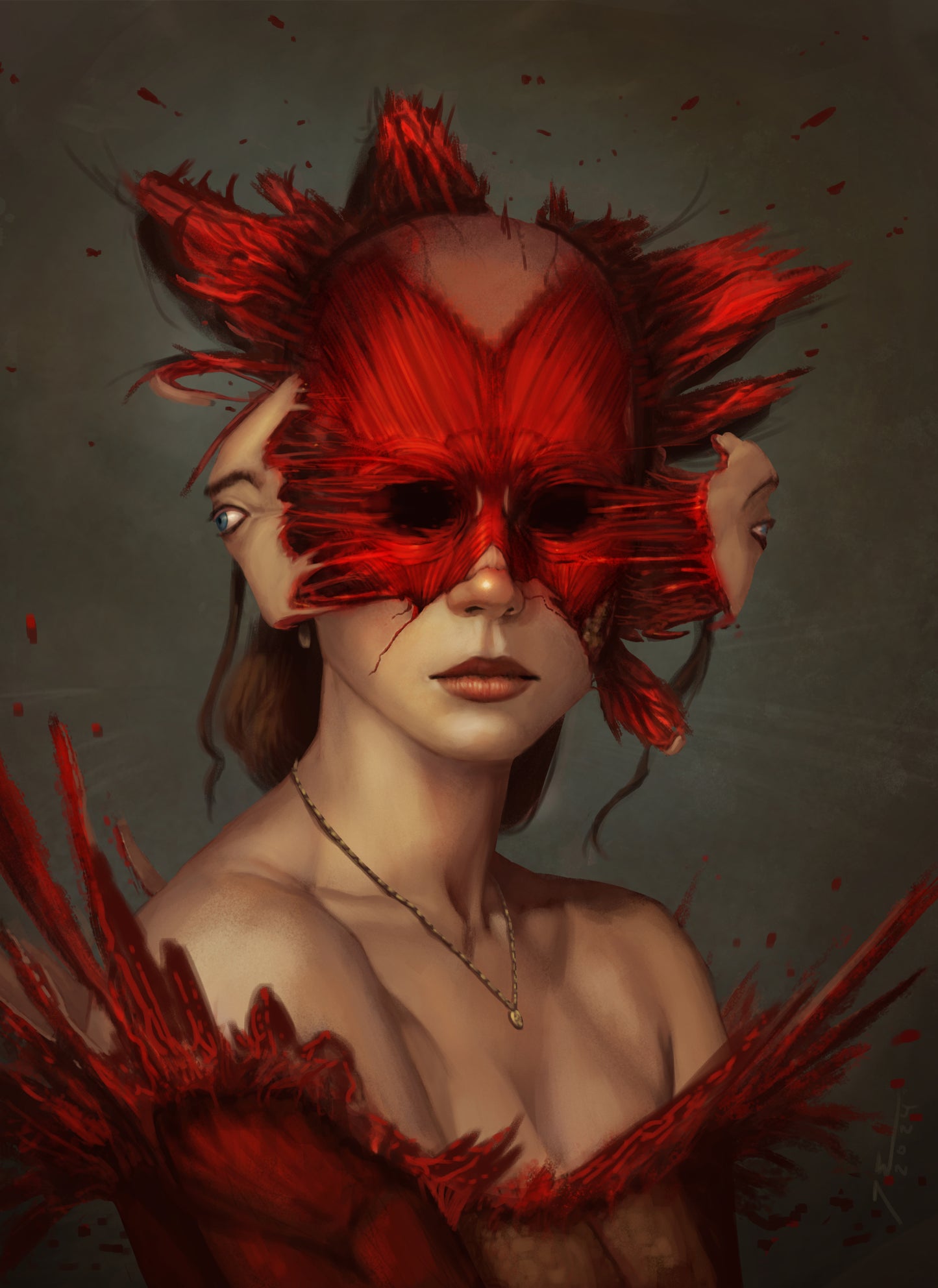Flaying Lady 5x7 Art Print