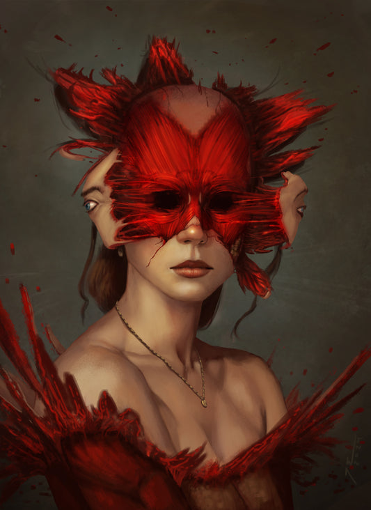 Flaying Lady 5x7 Art Print