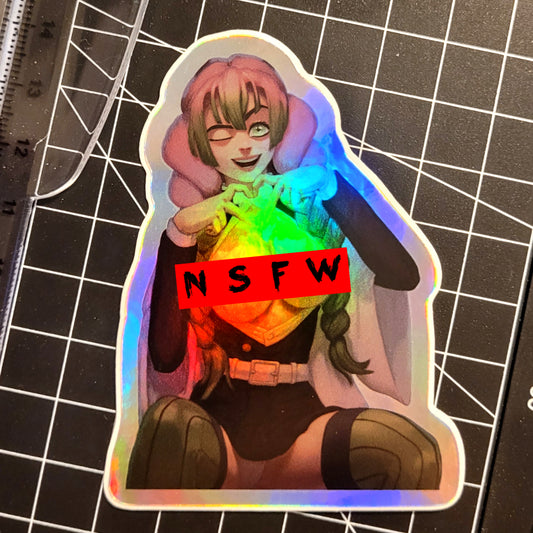 NSFWaifus MITSURI KANROJI FOIL Sticker