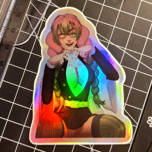 NSFWaifus MITSURI KANROJI FOIL Sticker (SFW Version)